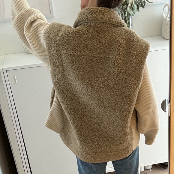 Maje women’s Sherpa jacket size 36 - Picture 3 of 8